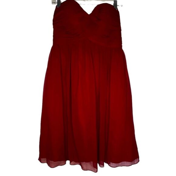 Donna Morgan‎ Strapless Silk Dress - Picture 1 of 8